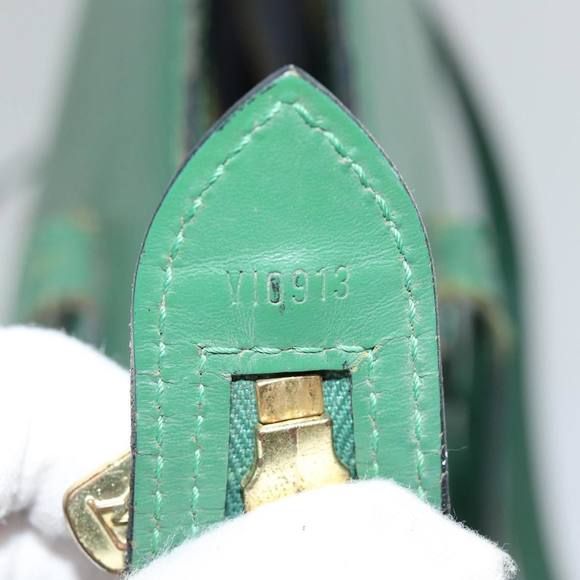 LOUIS VUITTON Epi Saint Jacques Shopping Shoulder Bag Green M52264 LV Auth 76074 - Picture 12 of 16